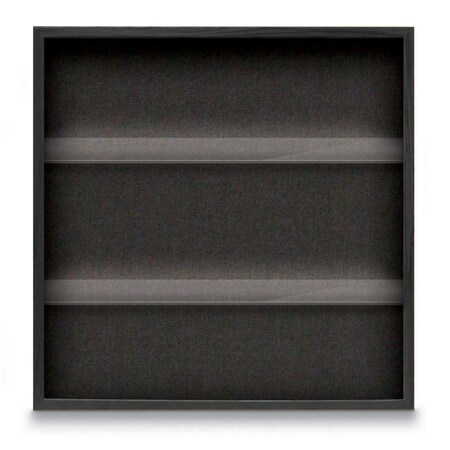 United Visual Products Outdoor Enclosed Combo Board, 48"x36", Satin Frame/Grey & Apricot UVCB4836OD-GREY-APRICOT